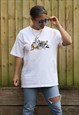 VINTAGE 1998 LOONEY TUNES EMBROIDERED T SHIRT IN WHITE
