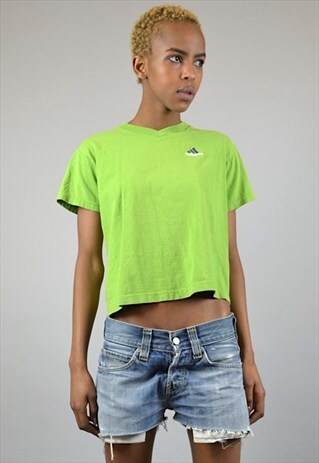 VINTAGE 90'S ADIDAS CROPPED T-SHIRT
