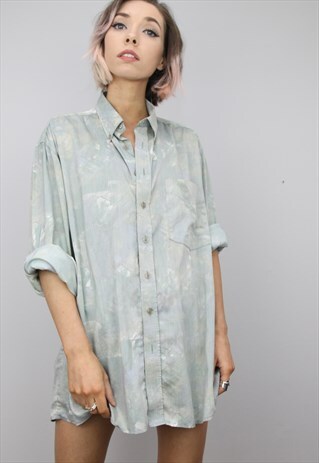 VINTAGE 80S/90S OVERSIZED PATTERNED SHIRT