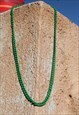 DEADSTOCK GREEN LONG CHAIN NECKLACE.
