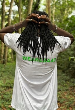 BAAD T-Shirt White WEAREBAAD Box neon green