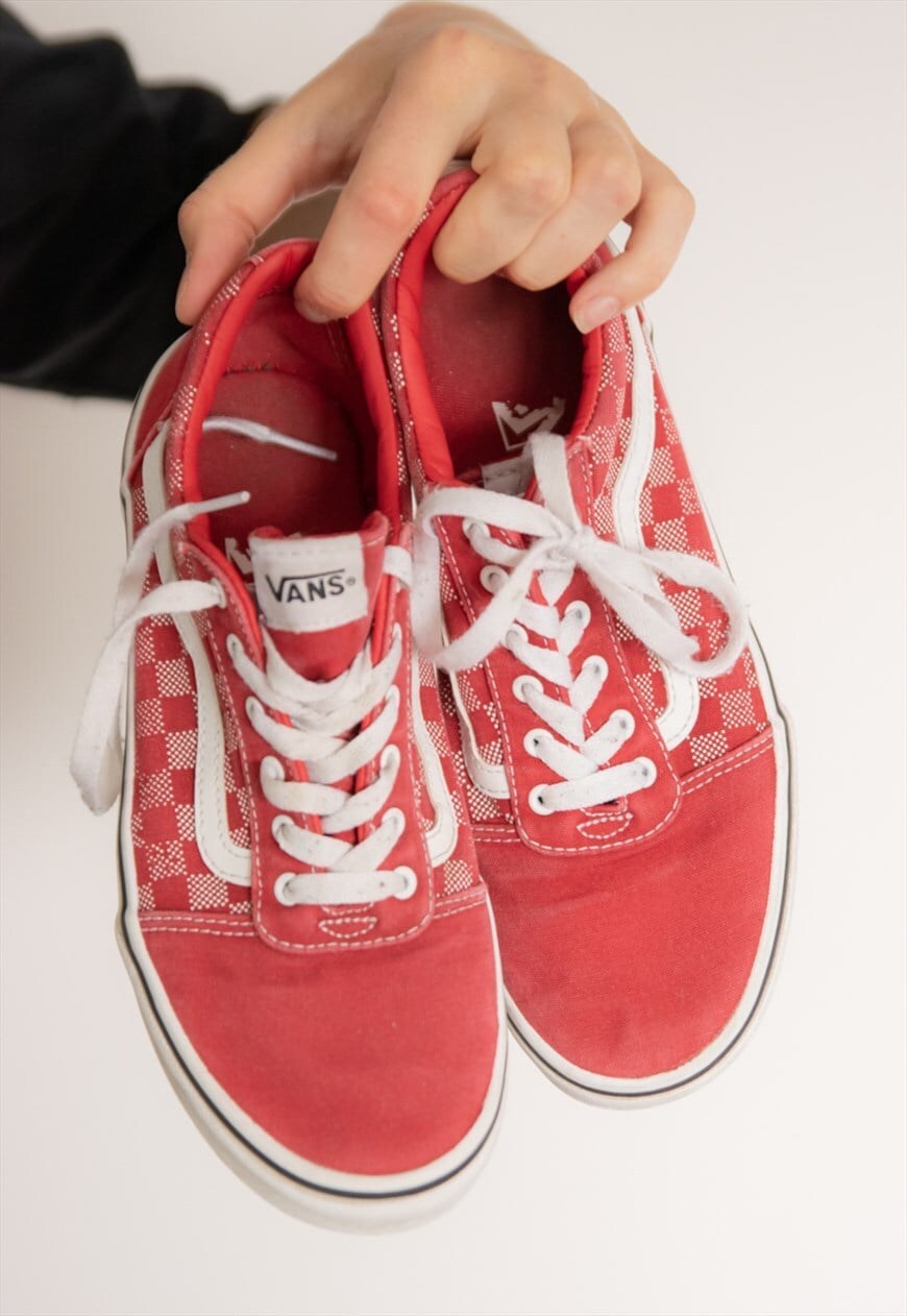 Buy red store vans