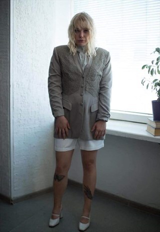 VINTAGE 90'S LIGHT BROWN LONG FIT JACKET