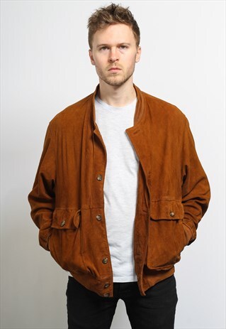 VINTAGE SUEDE BOMBER JACKET