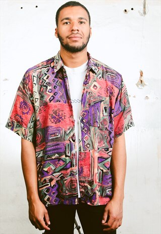 VINTAGE 90S PATTERN SHIRT