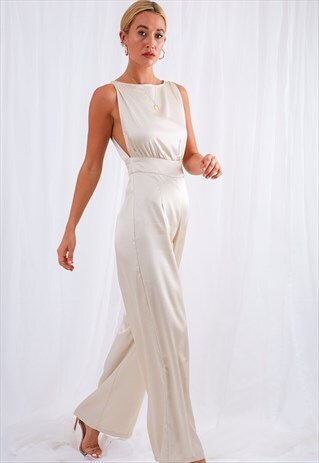JOJO MAXI JUMPSUIT - CHAMPAGNE