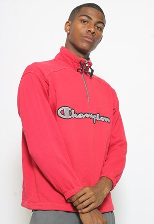 VINTAGE CHAMPION 1/4 ZIP SWEATSHIRT