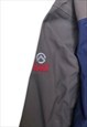 NORTH FACE NAVY GREY PANEL RAIN JACKET