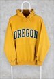 Vintage Yellow Champion Hoodie Oregon USA  Medium