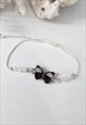 WHITE BEADED BUTTERFLY FRIENDSHIP BRACELET
