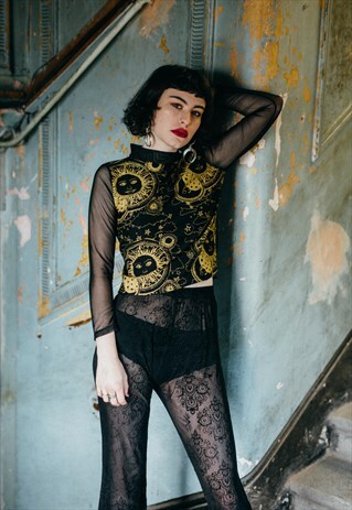 CELESTIAL DREAMS SHEER TOP