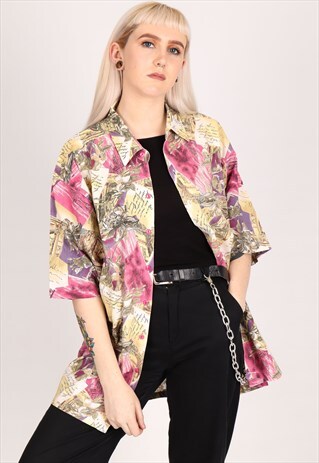 VINTAGE PATTERN SHIRT NS511
