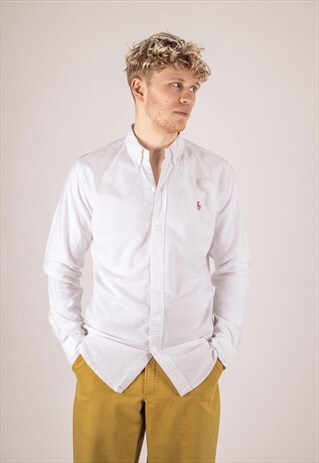 RALPH LAUREN CLASSIC SHIRT IN WHITE