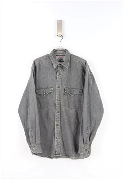 Levi's Denim Long Sleeve Shirt in Grey - M