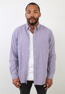 "Vintage Ralph Lauren Purple check shirt