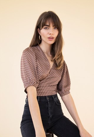 FAS BLOUSE - COFFEE SPOT