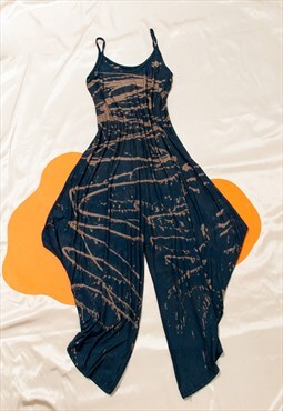 Vintage Jumpsuit Y2K Reworked Painted All-in-one