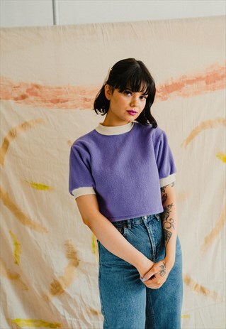 LILAC FLEECE TSHIRT