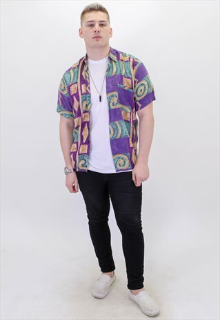 VINTAGE PATTERN FESTIVAL SHIRT