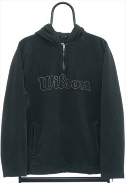 Vintage Wilson Black Spellout Fleece Mens