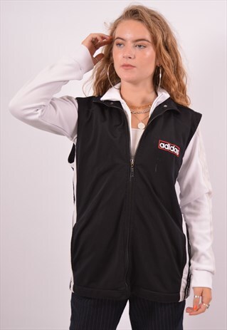 VINTAGE ADIDAS GILET BLACK