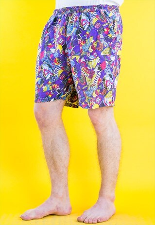 VINTAGE 80'S SWIMMING BEACH SHORTS