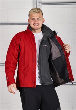 Vintage Berghaus 2in1 Jacket and Fleece in Red Medium