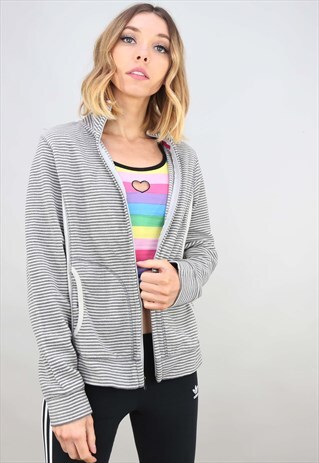 RETRO ZIP UP OLD NAVY STRIPE FLEECE