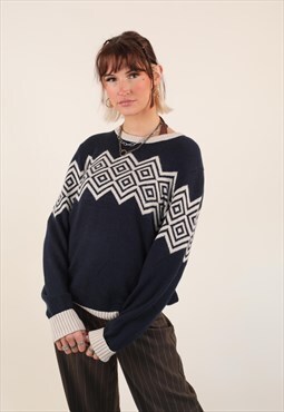 Vintage Timberland patterned knitwear jumper 