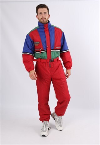 VINTAGE SKI SUIT 90'S ETIREL SNOW SUIT M 38 - 40" (75B)