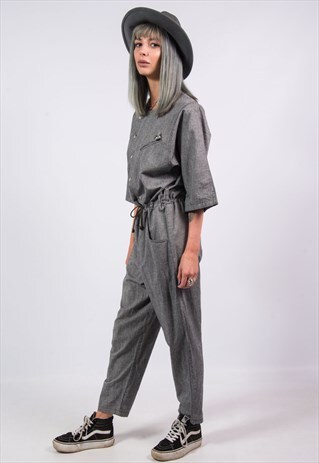 VINTAGE 90'S GREY JUMPSUIT BOILERSUIT