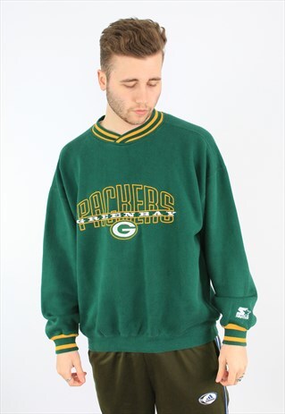 STARTER GREEN BAY PACKERS VINTAGE SPORTS SWEATSHIRT