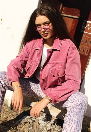 RARE VINTAGE ARMANI JEANS RED DENIM JACKET
