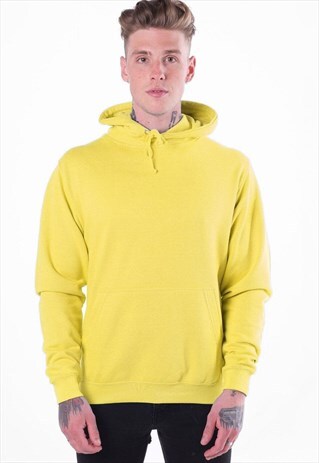 ESSENTIAL BLANK PULLOVER HOODY - SPRING YELLOW LEMON