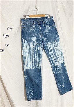 Vintage Levi's Jeans 90s Reworked Bleached Denim Pants