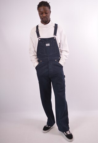 VINTAGE LEVI'S DENIM DUNGAREES NAVY BLUE