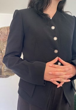 Louis Vuitton Uniforms Black Military Style Jacket Tailored 