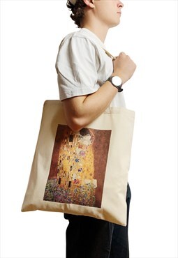 The Kiss by Gustav Klimt Tote Bag Famous Vintage Art