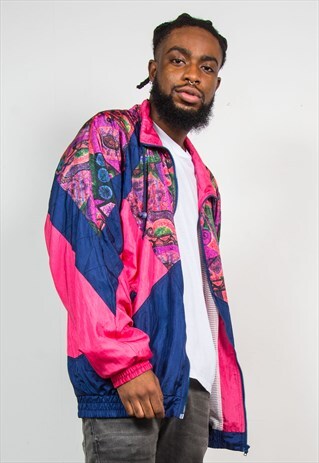 NINETIES VINTAGE SHELL WINDBREAKER JACKET