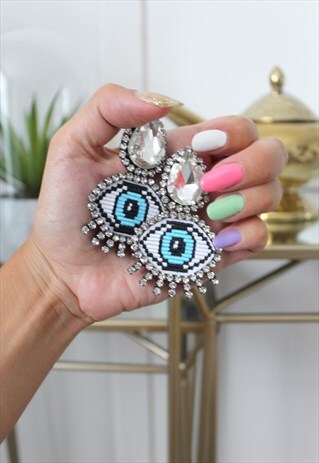 EARRINGS RHINESTONE EYES