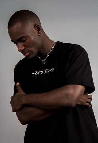 OVERSIZED EMBROIDERED LOGO TEE