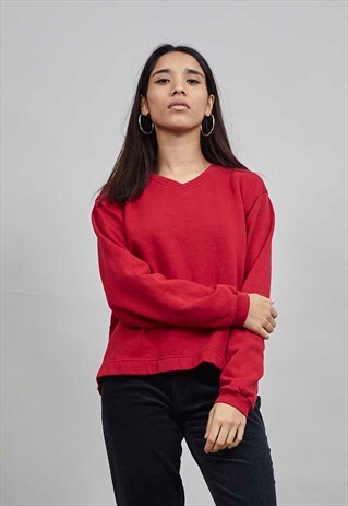 VINTAGE CROPPED RED CHAMPION OVERSIZED SWEATER