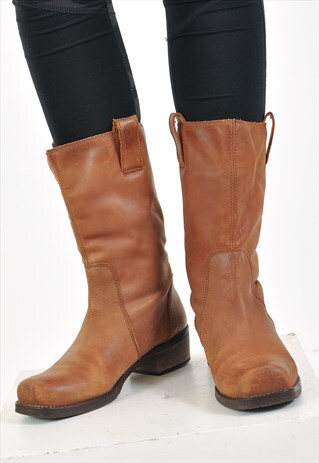 VINTAGE 90'S REAL LEATHER BOOTS
