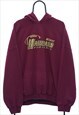 Vintage Magicians Football Maroon Graphic Hoodie Womens