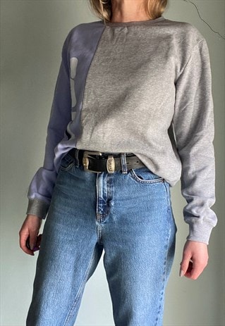 VINTAGE FILA GREY AND PURPLE SWEATSHIRT