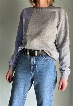 Vintage Fila Grey and Purple Sweatshirt