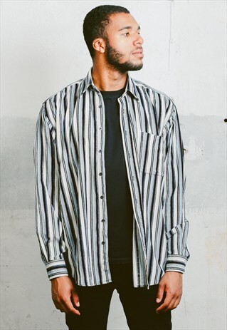 VINTAGE 90S STRIPED CORDUROY SHIRT