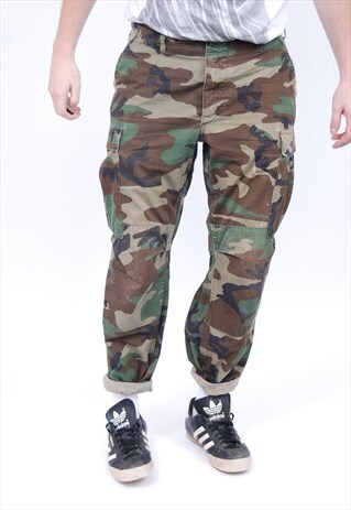 VINTAGE CAMO CAMOUFLAGE TROUSERS