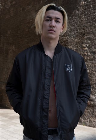 DEEM/ON EMBROIDERED BOMBER JACKET