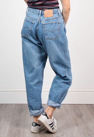 VINTAGE 90'S FADED LEVI'S DENIM MOM JEANS